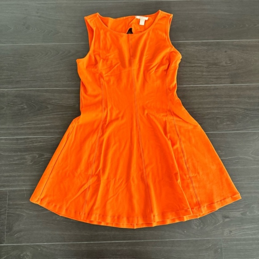 Orange Sleeveless Dress Banana Republic